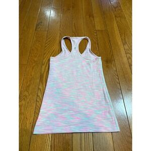 iviva Kids Racerback Athletic Tank Top Pastel Striped Activewear Size 10